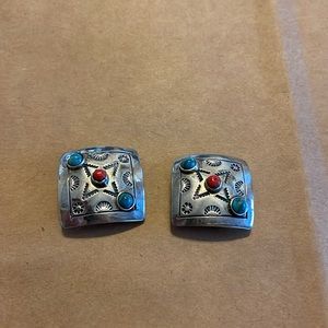 Sterling silver clip-on earrings